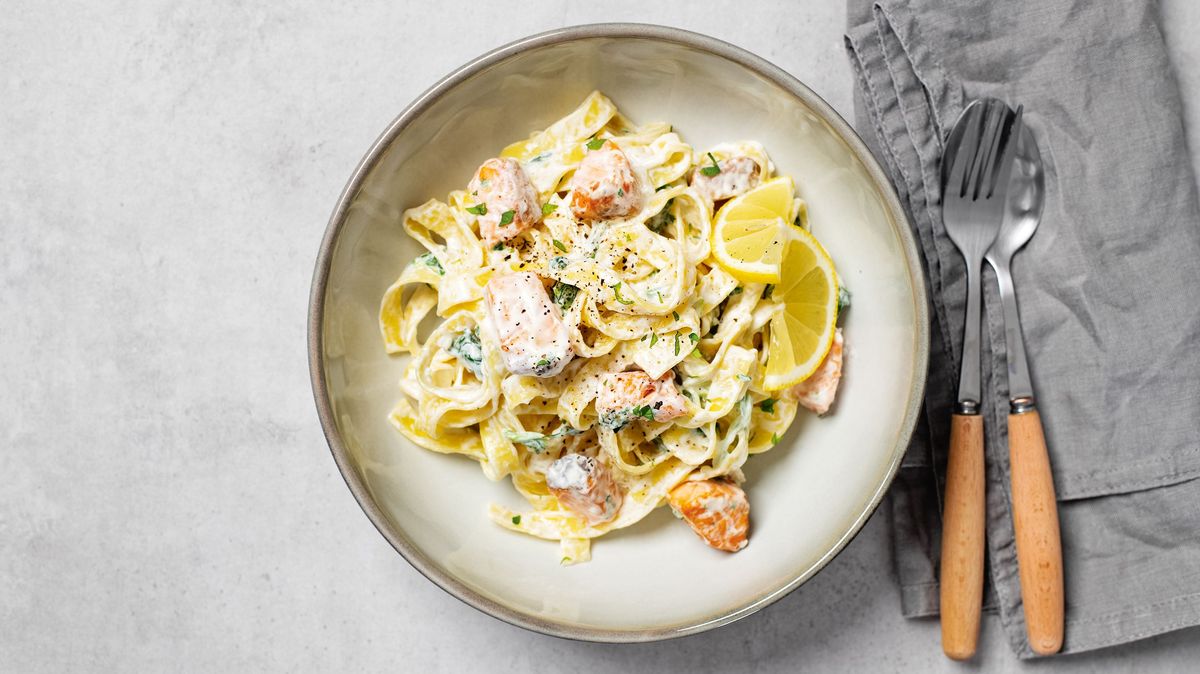 Tip na rychlou večeři: Těstoviny s lososem